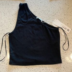 Black Zara Off the Shoulder Tank Top